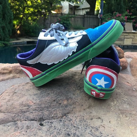 Vans Shoes - Vans X Marvel Old School Avengers Skate Shoes